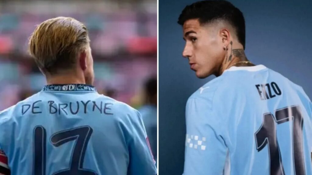 “What Have We Just Done?” – Man City Fans React Furiously to Enzo Fernandez Getting Kevin De Bruyne’s No.17 Shirt